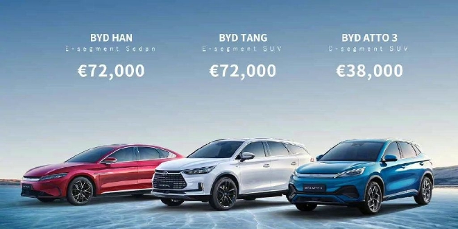 Hot search for ideal rims L8 and L7 released BYD models sold in Europe for 500,000 yuan.